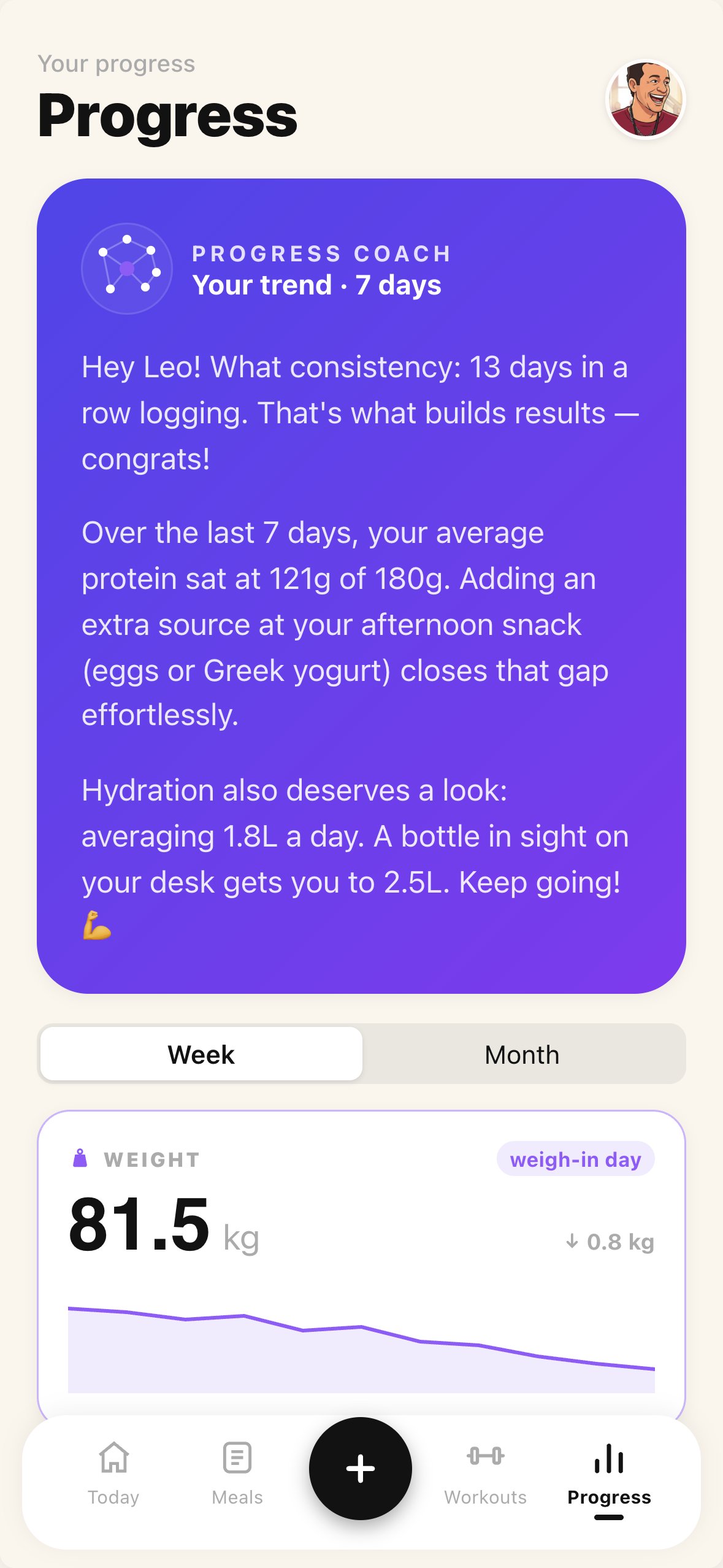 Progress coach